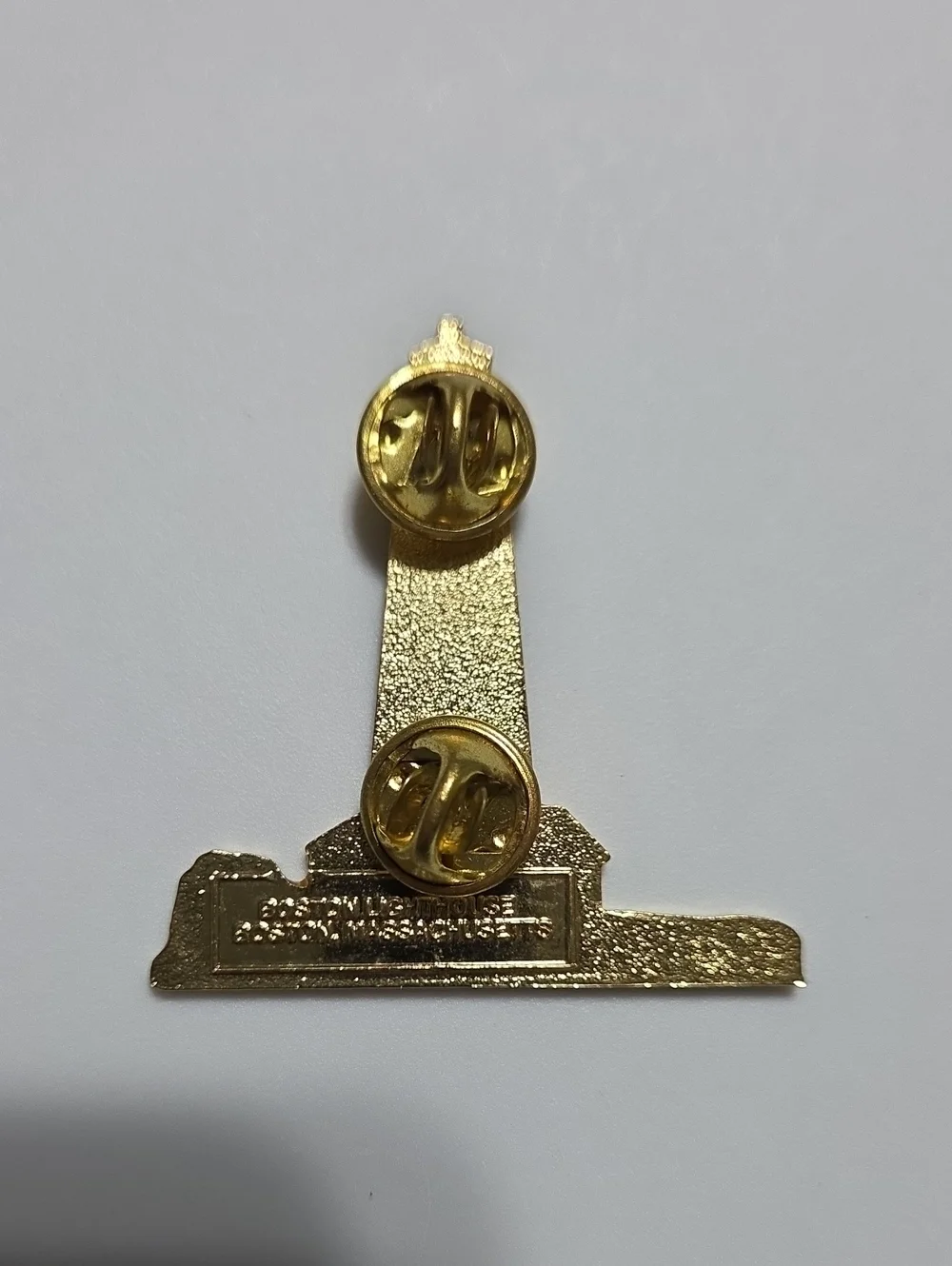 Vintage Boston Harbor Lighthouse Enamel Lapel Pin Little Brewster Island MA